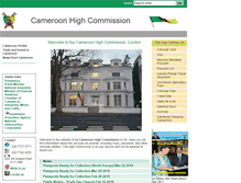 Tablet Screenshot of cameroonhighcommission.co.uk